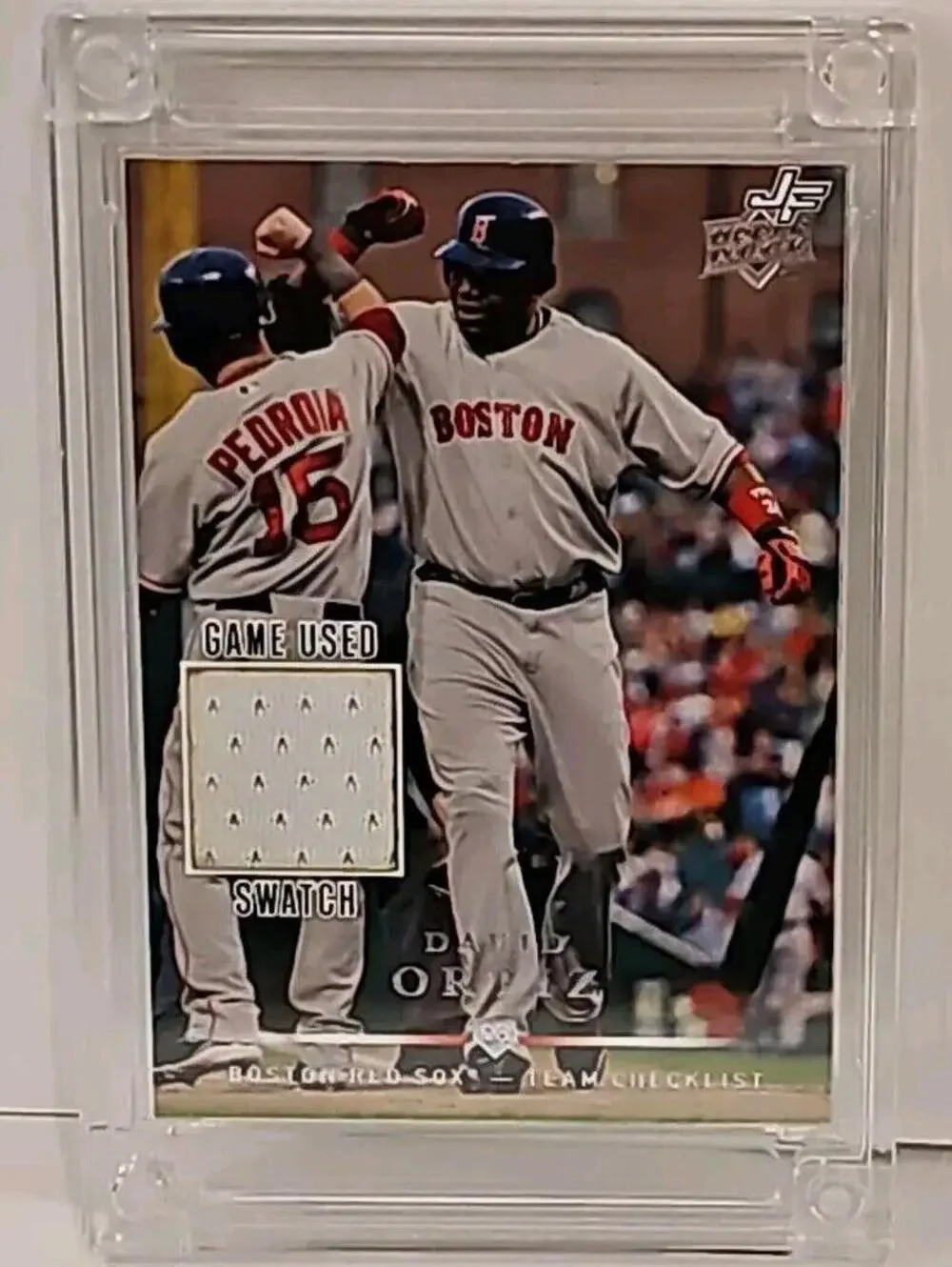 2024 JERSEY FUSION DAVID ORTIZ GAME USED SWATCH BOSTON REDSOCKS